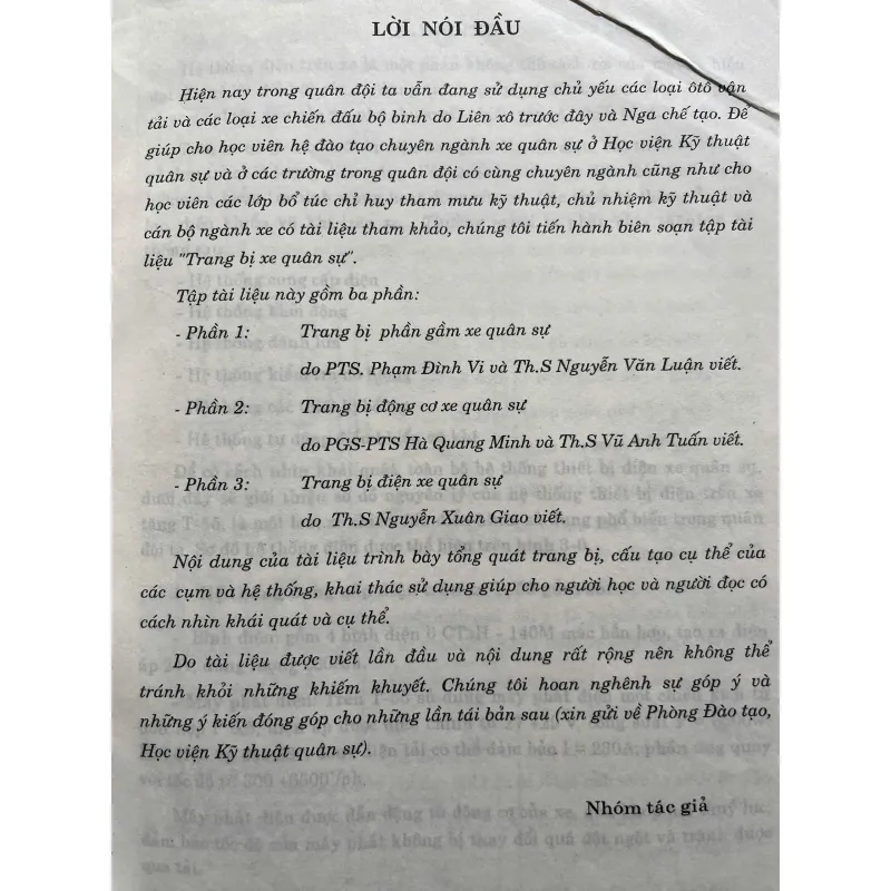 TRANG BỊ XE QUÂN SỰ (Phần 3 trang bị điện thân xe) 761662