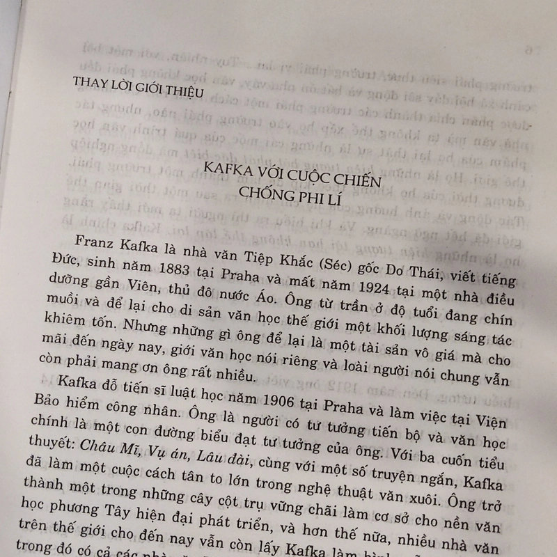 Franz Kafka Tuyển tập tác phẩm (Bìa cứng in năm 2003) 508392