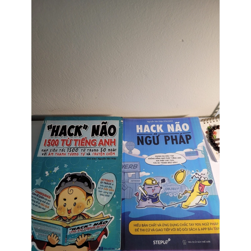 2 cuốn Hack não 1500 từ vựng và Hack não ngữ pháp Tiếng Anh 463358