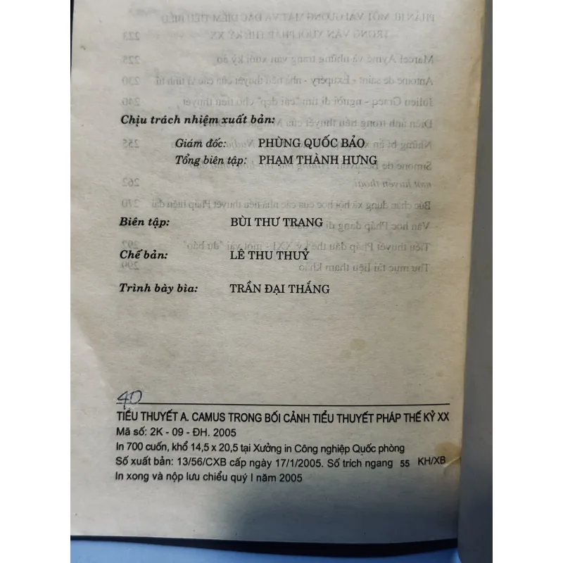 Tiểu thuyết Camus - Trần Hinh 751002