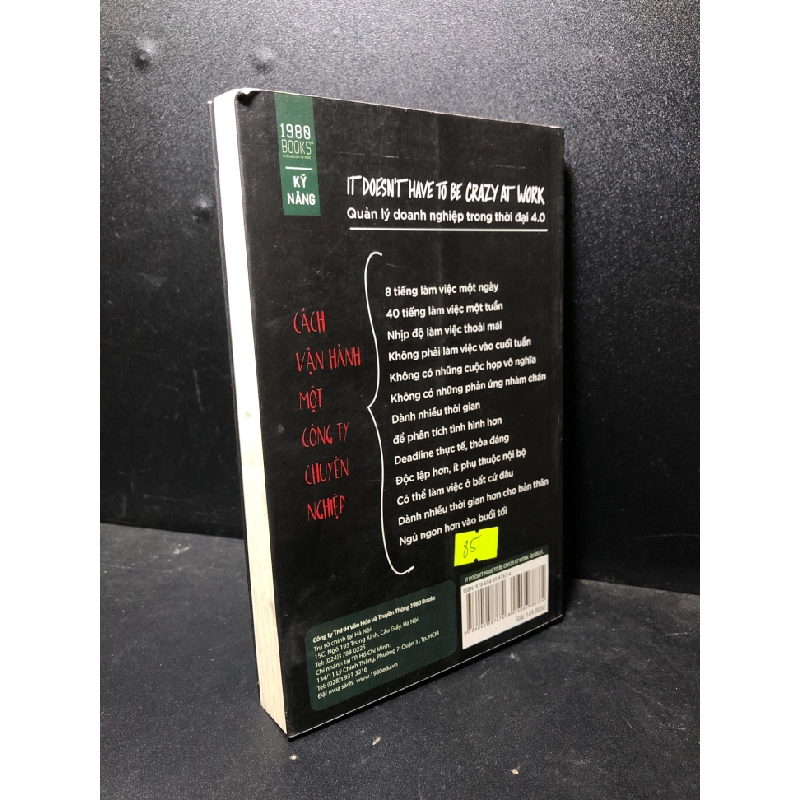 [59K/kg] Quản lý doanh nghiệp trong thời đại 4.0 Jason Fried 2019 new 90% HCM0601 kỹ năng 436847