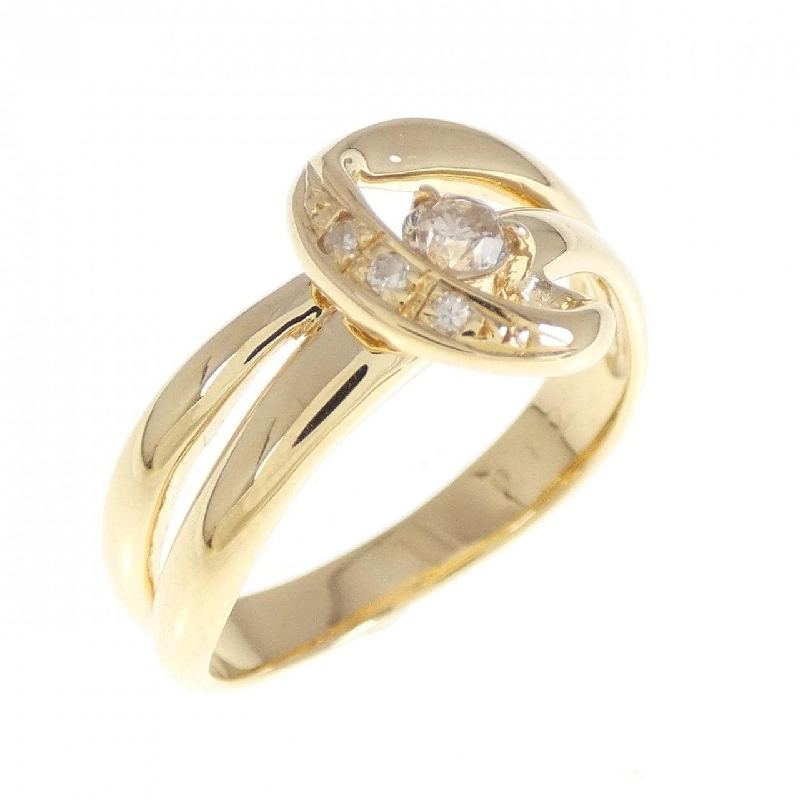 Nhẫn kim cương K18YG 0.12CT 670886