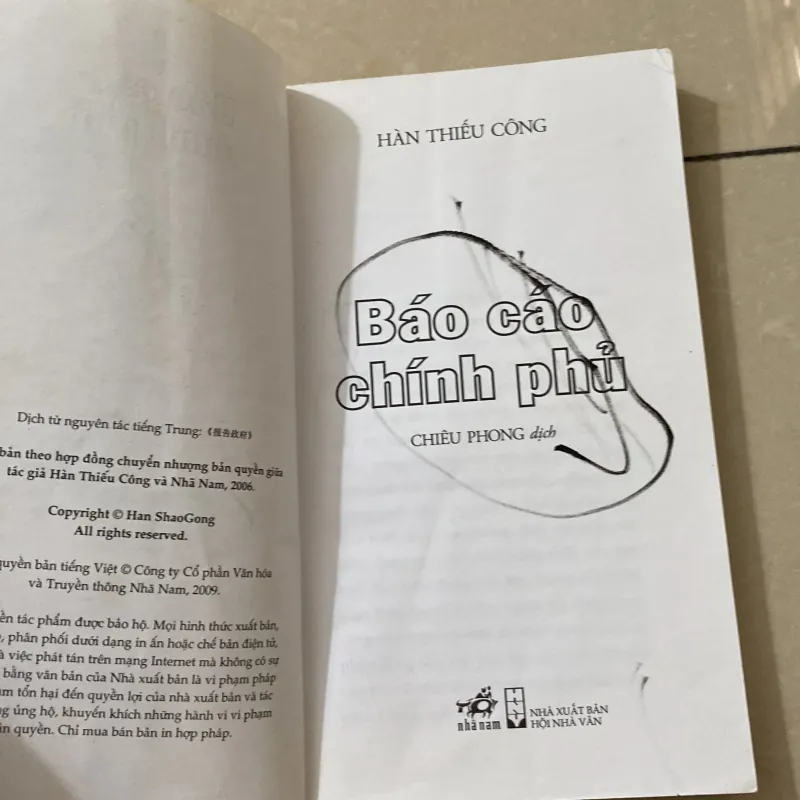 Báo cáo chính phủ - Hàn Thiếu Công 1033344