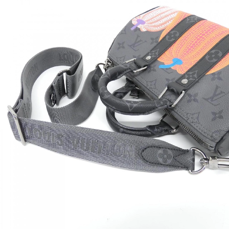 Túi du lịch Louis Vuitton Monogram Eclipse Reverse (LV X YK) Keepall Bandoulière 25cm M46437 - Hàng hiệu Authentic 803896