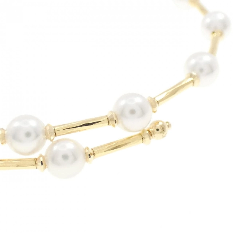 K18YG Vòng tay ngọc trai Akoya - Hàng hiệu Authentic 869860