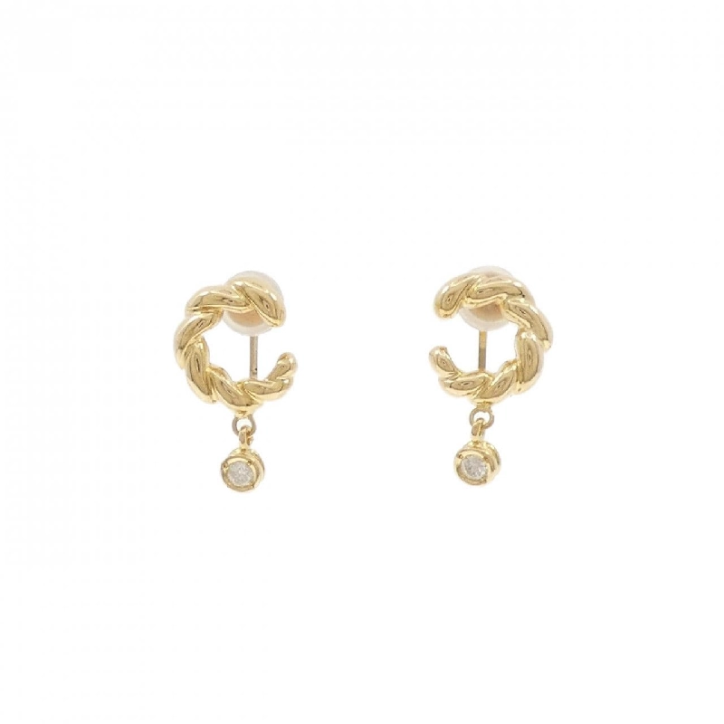 Bông tai kim cương K18YG 0.10CT - Hàng hiệu Chính hãng 872830