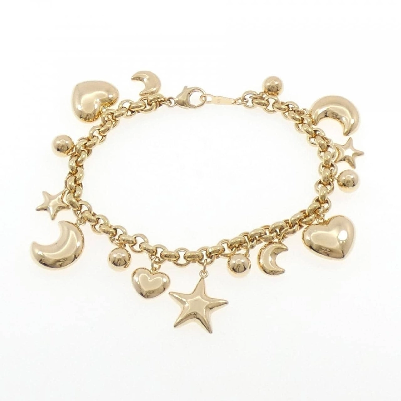K18YG Heart × Moon × Star Bracelet - Hàng hiệu Authentic 872500