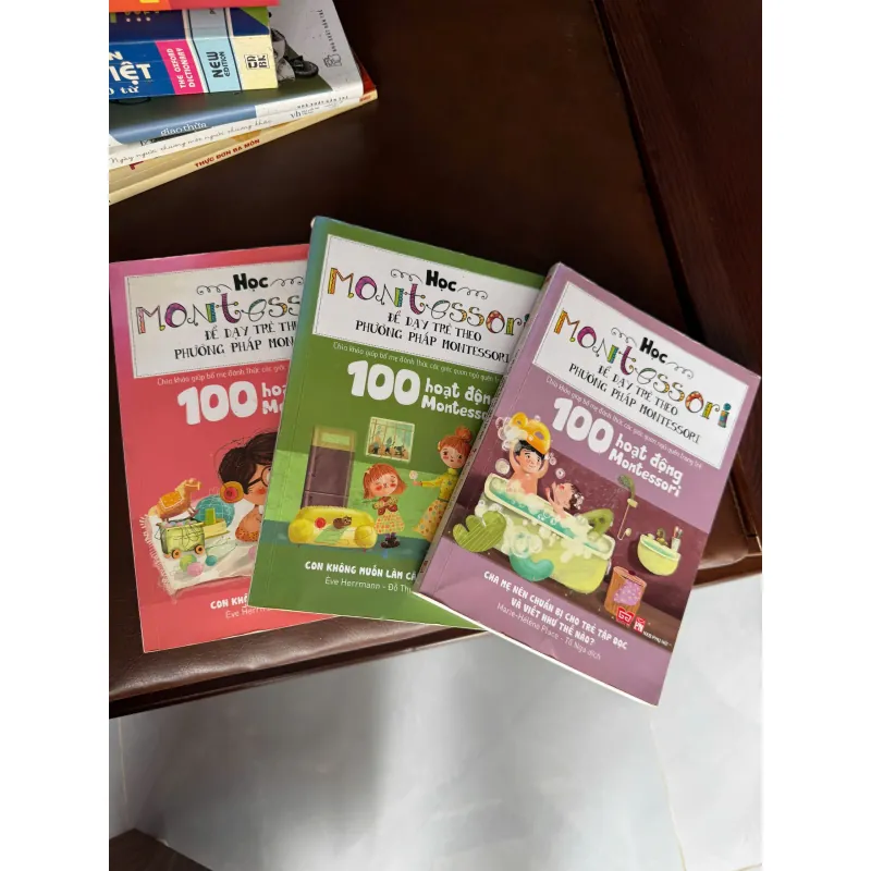 Combo 3 sách Học Montessori – 100 Hoạt Động Montessori Cho Trẻ - K3 1008047