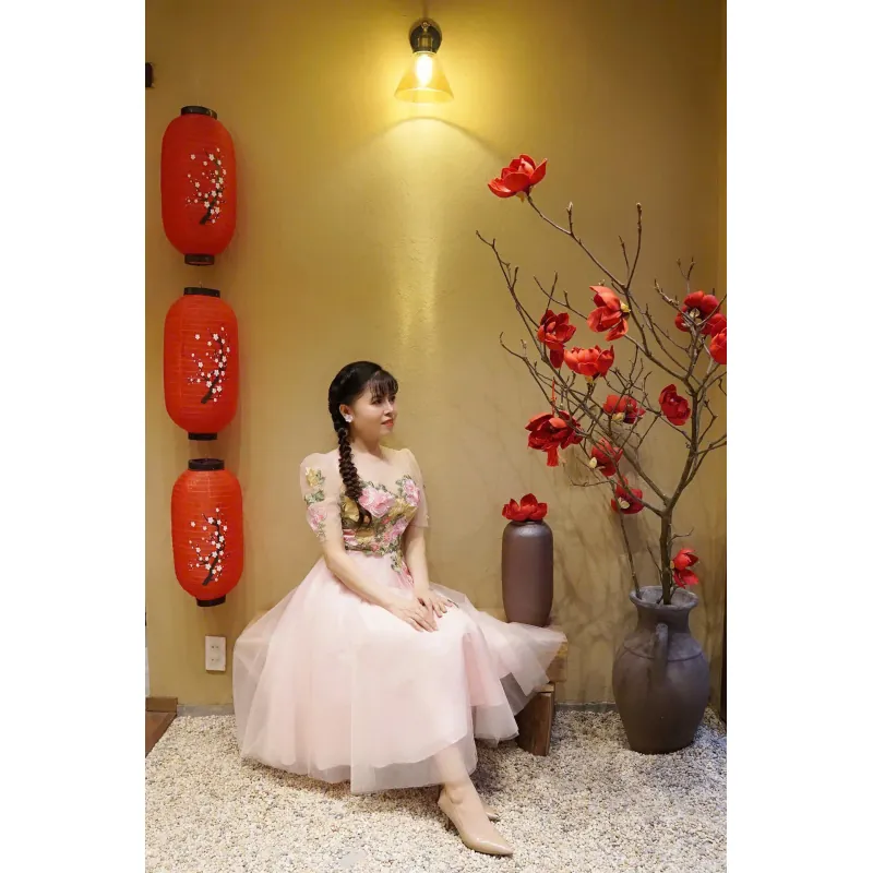 Đầm xòe 2 lớp thiết kế form đẹp 932344