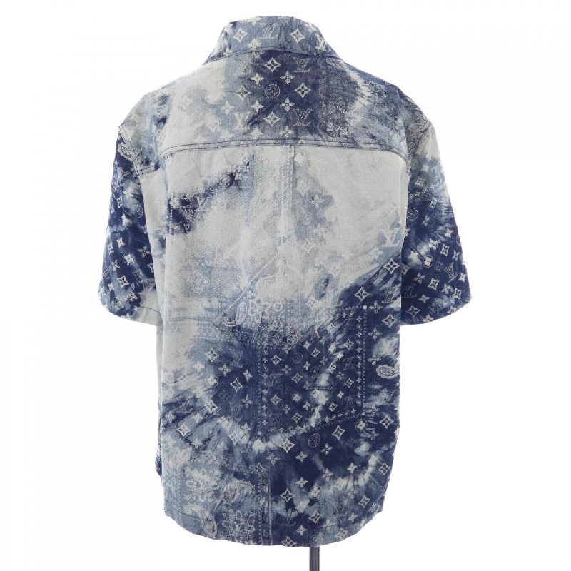 Áo sơ mi denim tay ngắn họa tiết monogram LOUIS VUITTON HNS17XNW2 - Hàng hiệu Authentic 901845