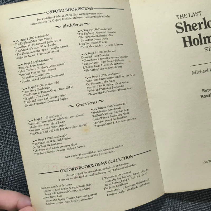 (Oxford Bookworms 3) The Last Sherlock Holmes Story 712504