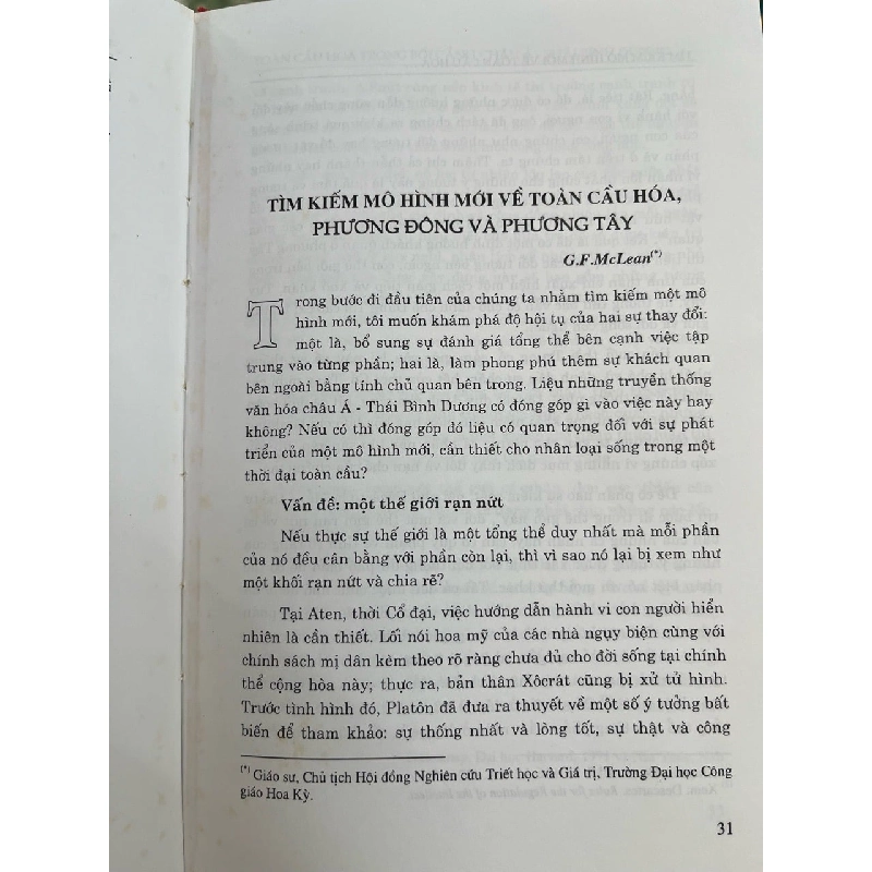 TOÀN CẦU HOÁ TRONG BỐI CẢNH CHÂU Á THÁI BÌNH DƯƠNG MỘT SỐ VẤN ĐỀ TRIẾT HỌC - PHẠM VĂN ĐỨC CHỦ BIÊN 302574