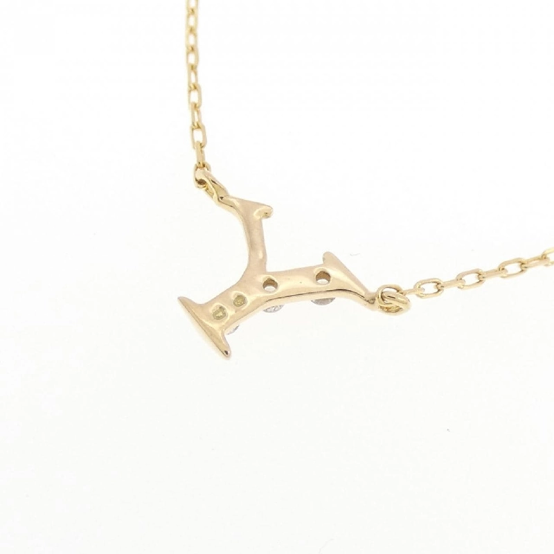 K18YG Chữ cái Y Dây chuyền kim cương - Hàng hiệu Chính hãng 858321