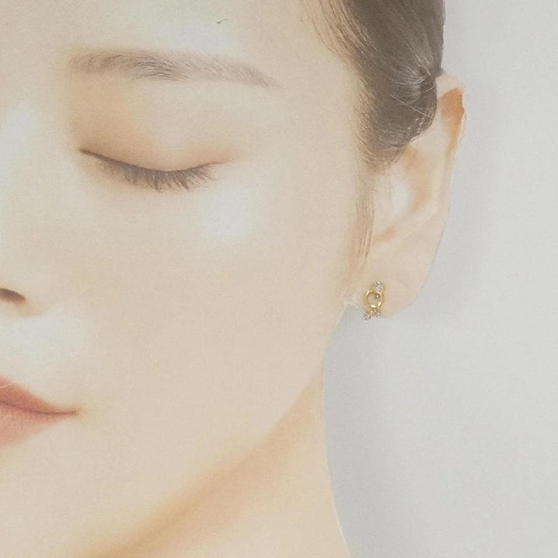 K18YG Bông tai kim cương 0.20CT - Hàng hiệu Chính hãng 870886