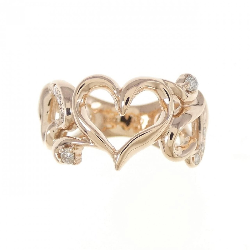 Nhẫn kim cương K10PG hình trái tim 0.06CT 670714