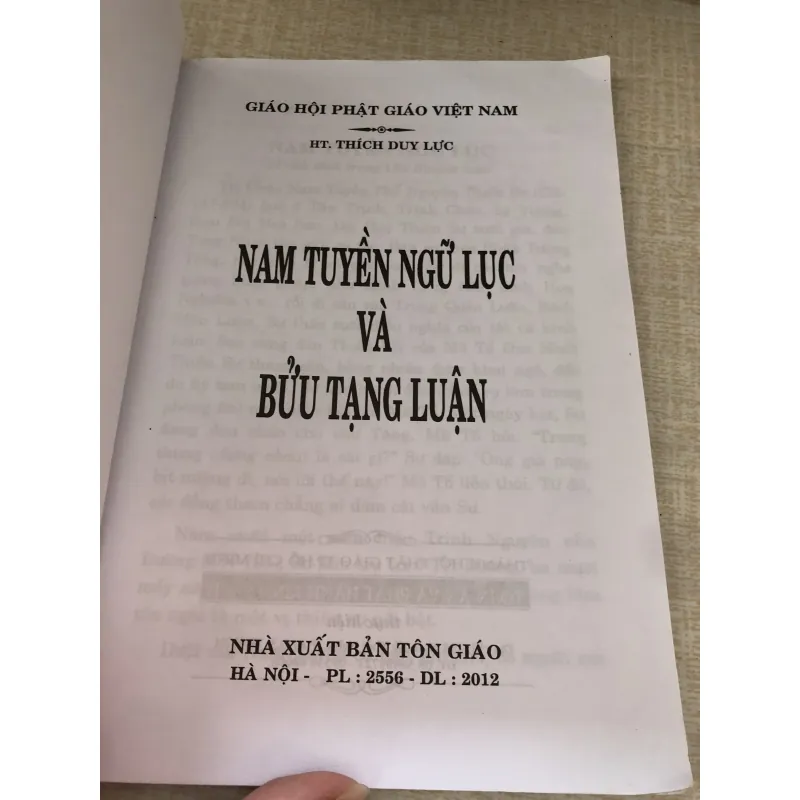 Nam tuyền ngữ lục và Bửu tạng luận 976047