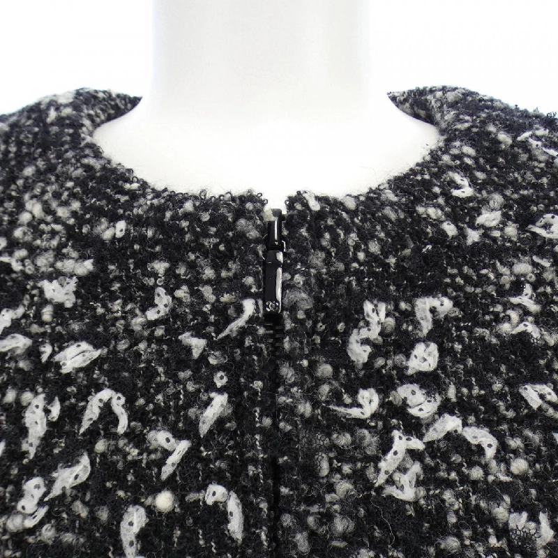 【Mã giảm giá】Áo khoác không cổ CHANEL 636810