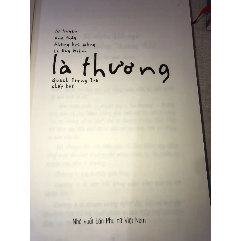 Là thương-Nhà xuất bản phụ nữ việt nam 993747