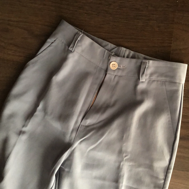 Quần tây dáng baggy lưng cao size S 493285