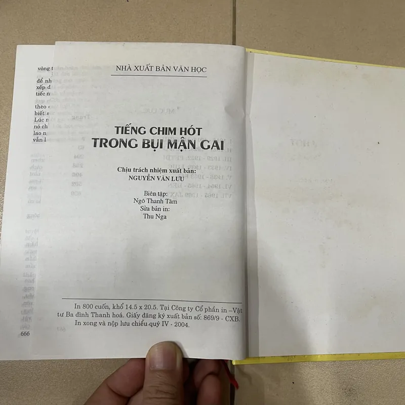 Tiếng Chim Hót Trong Bụi Mận Gai (c43) 722307