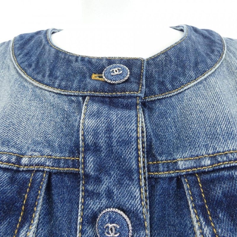 CHANEL P78108V70196 24B Áo khoác denim - Hàng hiệu Chính hãng 820742