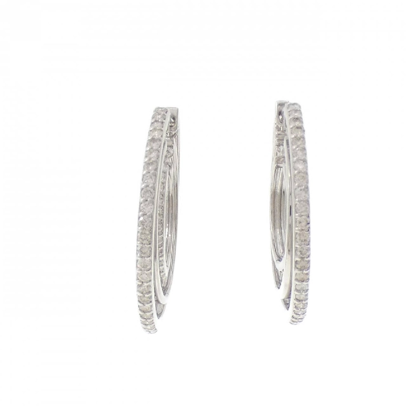 K18WG Bông tai kim cương 1.00CT - Hàng hiệu Chính hãng 867624