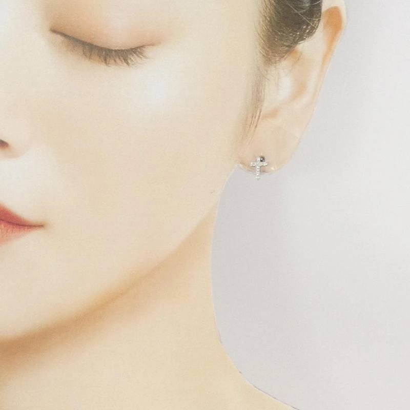 PT900 Bông tai kim cương chéo 0.18CT - Hàng hiệu Authentic 865144