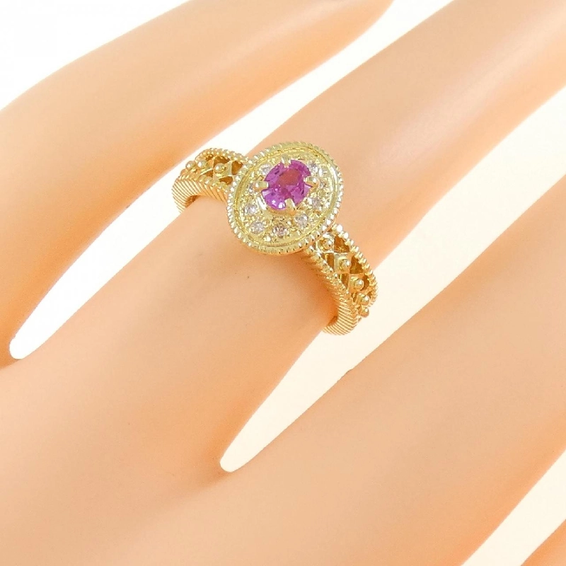 Nhẫn Sapphire K18YG 0.22CT 672500