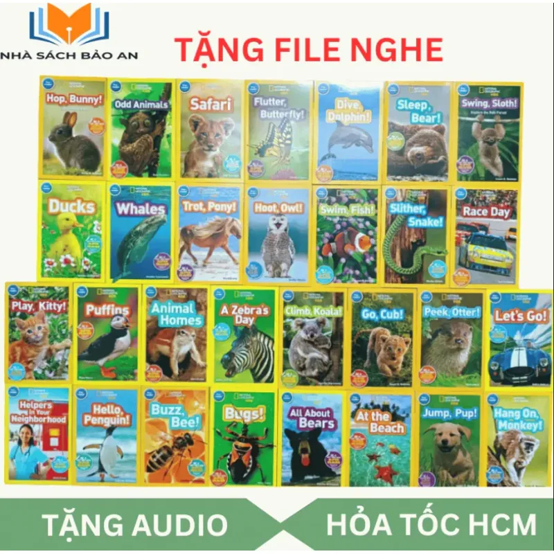 National Geographic kids - Level pre reader 30 cuốn giấy bóng đẹp tặng Audio 1000806