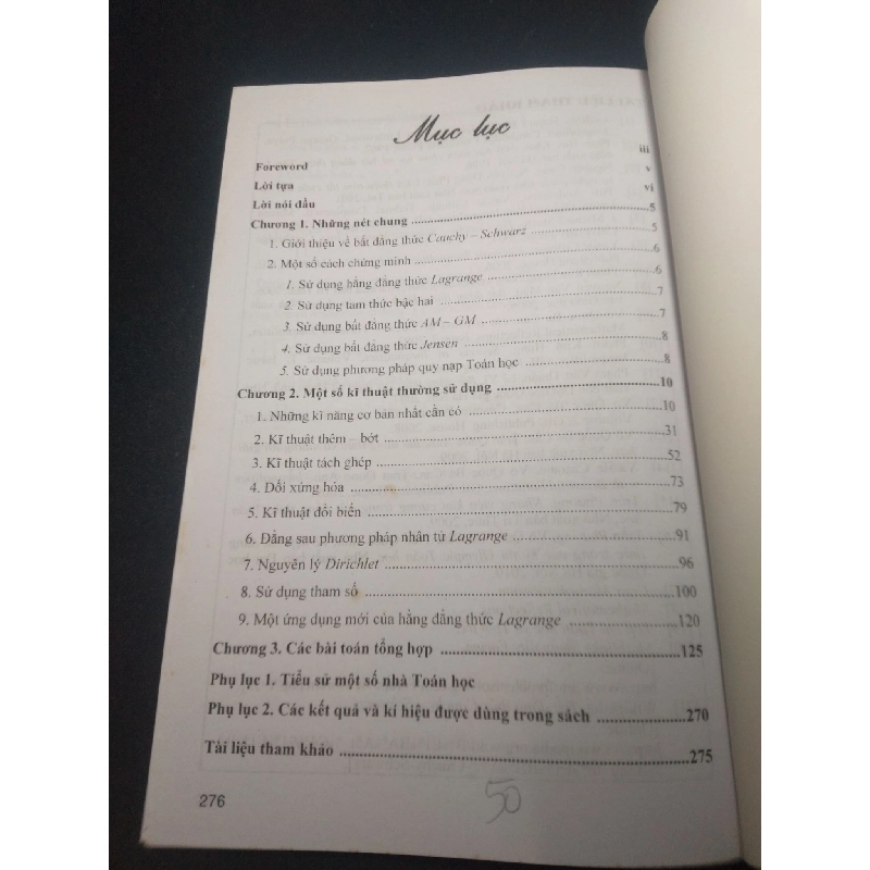 Sử dụng phương pháp Cauchy - Schwarz để chứng minh bất đẳng thức năm 2010 mới 80% ố nhẹ HPB.HCM.TN0612 923515