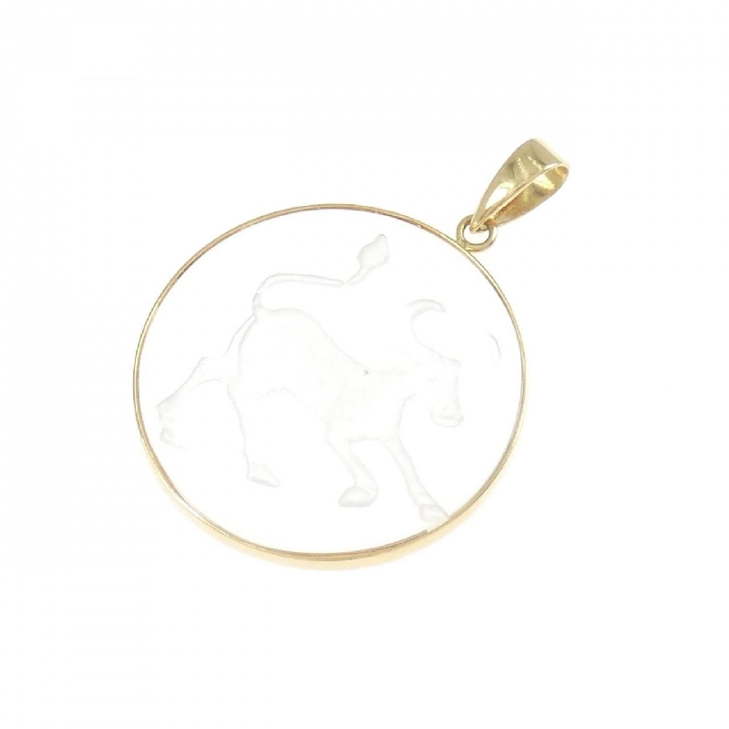 K18YG Đá quý tổng hợp Mặt dây chuyền - Hàng hiệu Chính hãng 864397