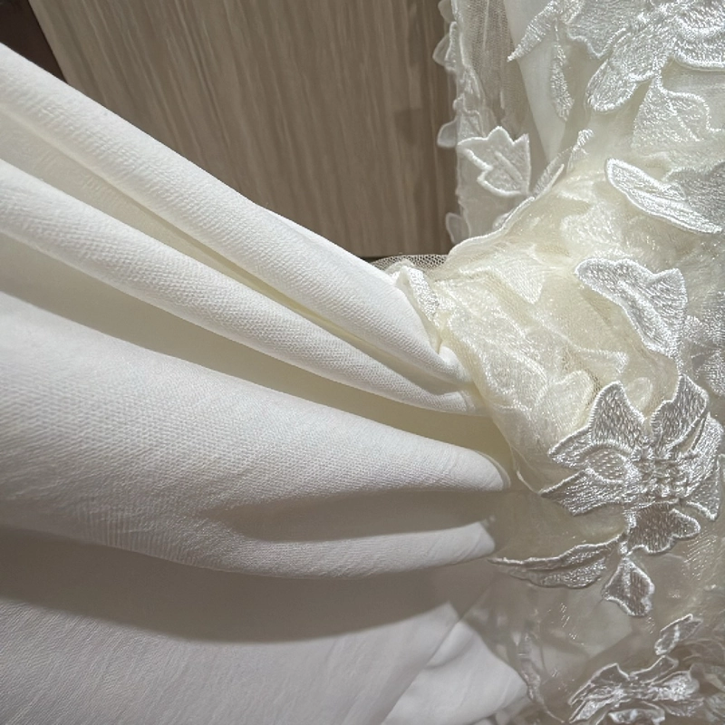 Đầm ren cao cấp 2 lớp màu trắng kem size L hàng mới  451607
