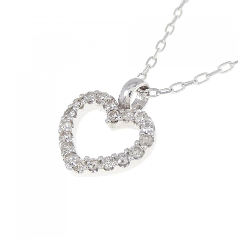 K18WG Dây chuyền kim cương hình trái tim 0.515CT - Hàng hiệu Chính hãng 869062