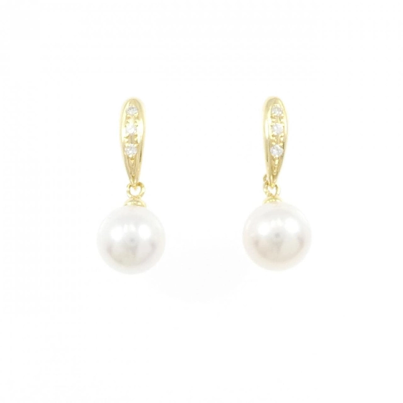 K18YG Bông tai ngọc trai Akoya 7.3mm - Hàng hiệu Chính hãng 866184