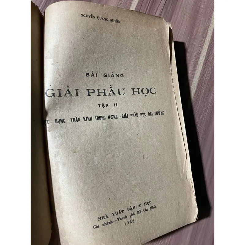 Nguyễn Quang Quyền - Bài giảng giải phẫu học - 800 trang, khổ lớn  601989