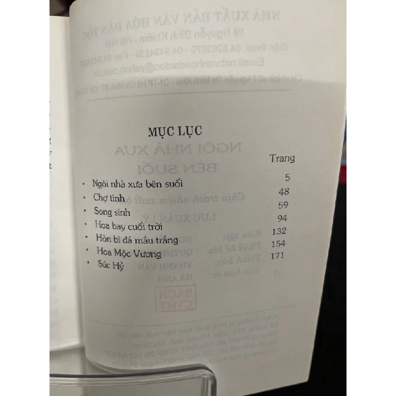 Ngôi nhà xưa bên suối 2007 mới 70% ố bẩn nhẹ Cao Duy Sơn HPB0906 SÁCH VĂN HỌC Oreka-Blogmeo 160626