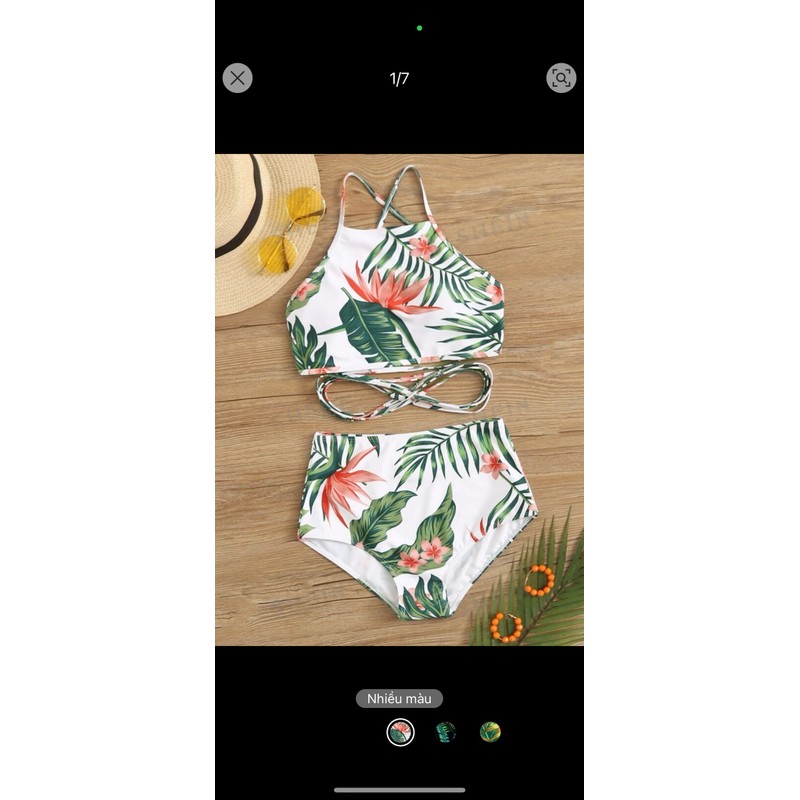 Bikini tropical trắng 80064