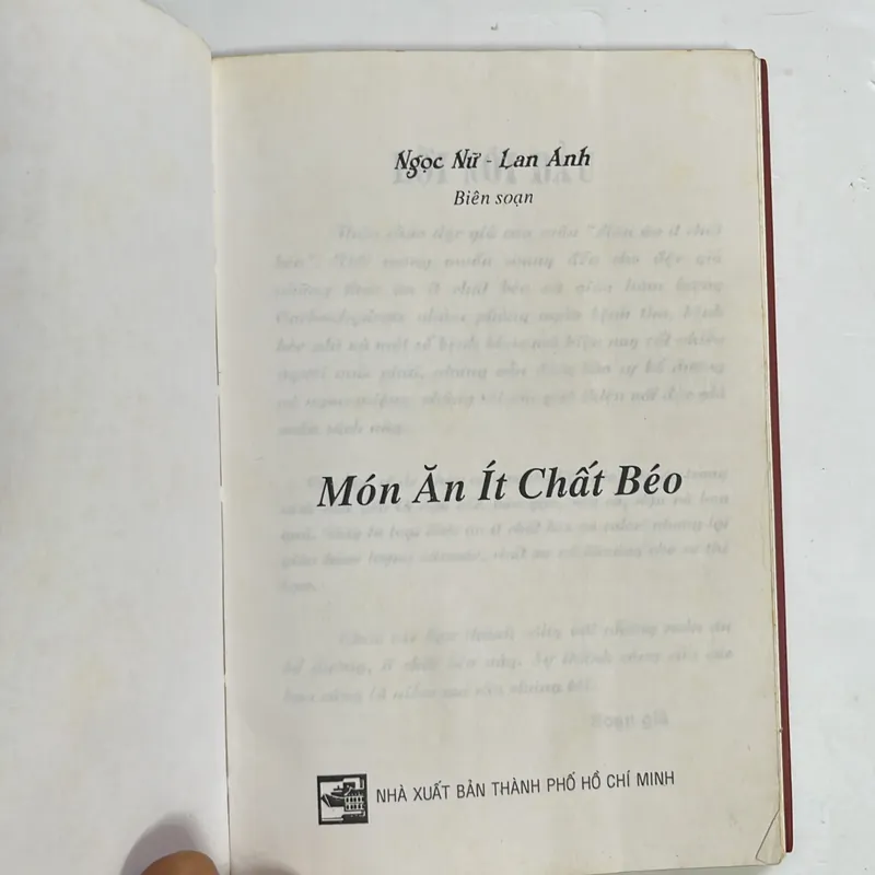 Bán sách cũ – Món ăn ít chất béo – Ngọc Nữ & Lan Anh (biên soạn) 594784