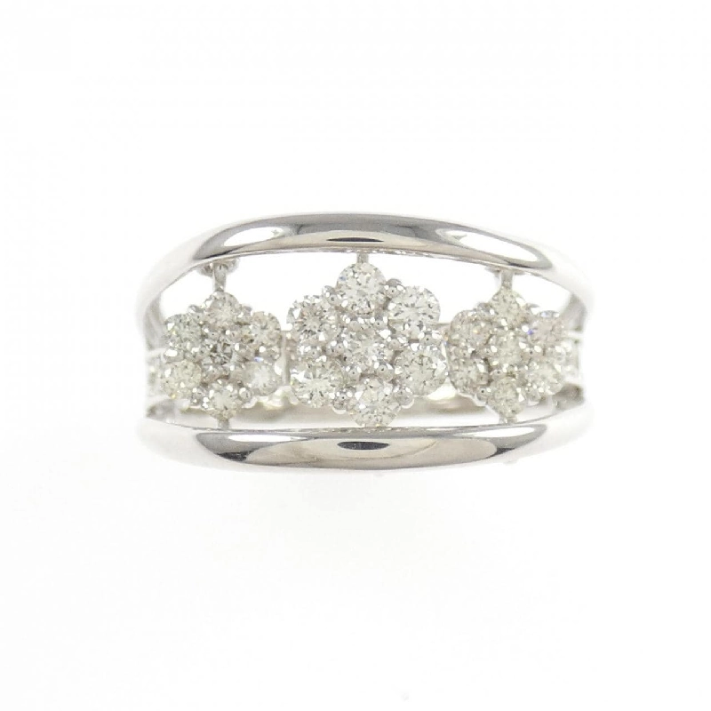 Nhẫn kim cương hoa K18WG 0.50CT - Hàng hiệu Authentic 854902