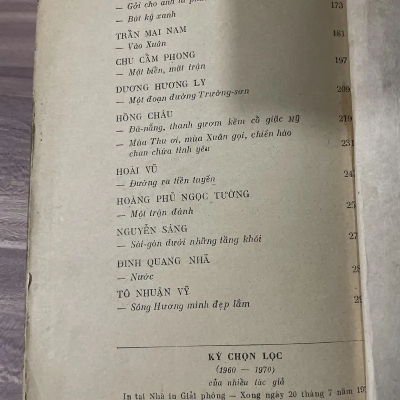 Ký chọn lọc 1960-1970 ; khổ lớn  748015