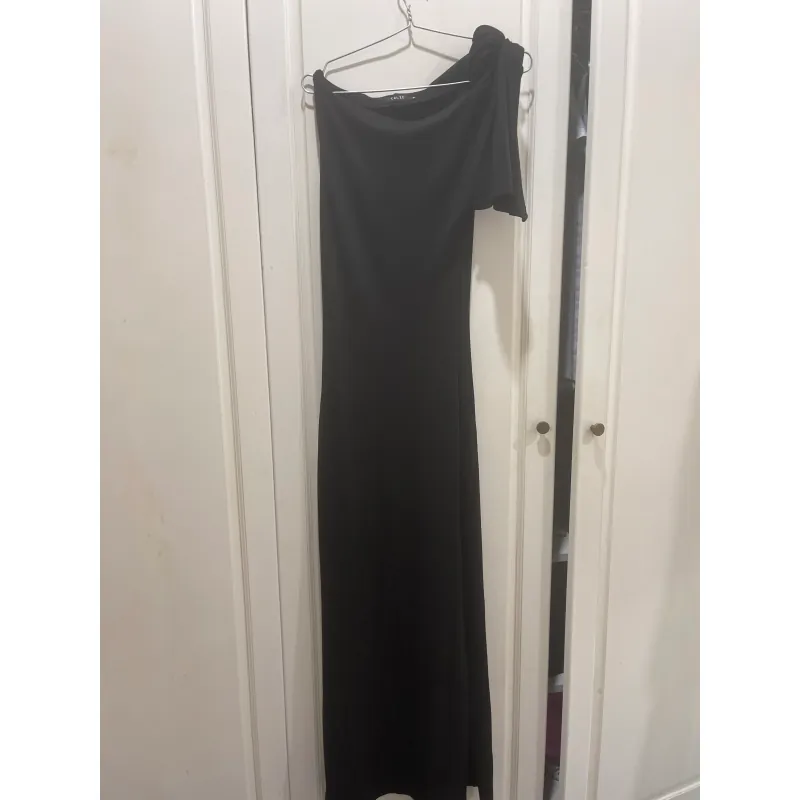 Đầm maxi dài cúc trước phối đai kiểu dáng thời trang 754224