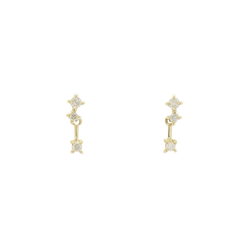 K18YG Bông tai kim cương 0.04CT - Hàng hiệu Chính hãng 868190