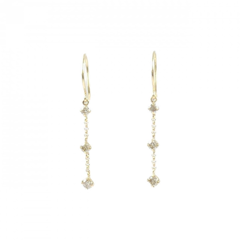 K18YG Bông tai kim cương 0.30CT - Hàng hiệu Chính hãng 872291