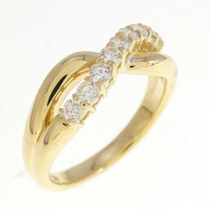 Nhẫn kim cương K18YG 0.36CT 673686