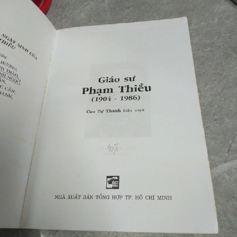 GIÁO SƯ PHẠM THIỀU (1904 - 1986 ) 291412