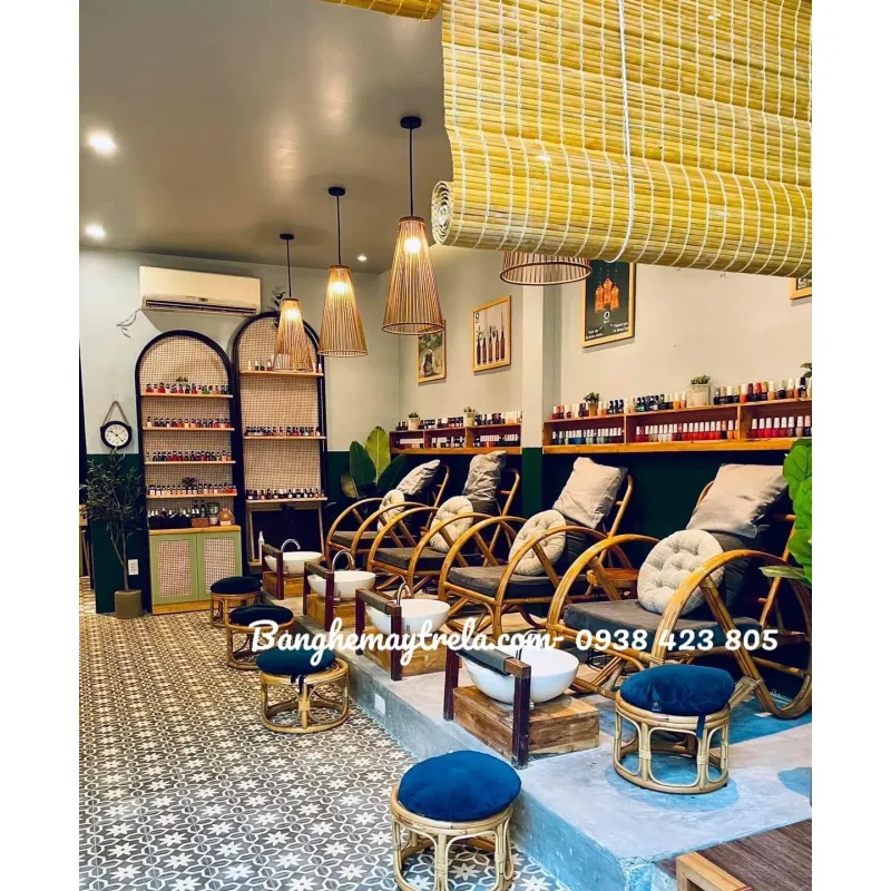 Ghế mây tre đan cho nail-spa 929403