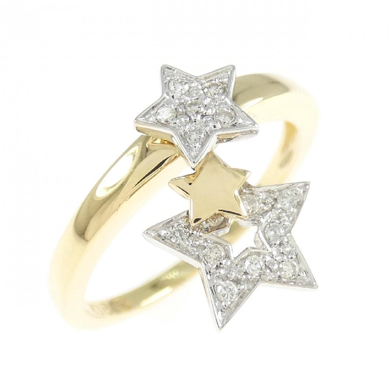 Nhẫn kim cương sao K18YG/K18WG - Hàng hiệu Authentic 854807