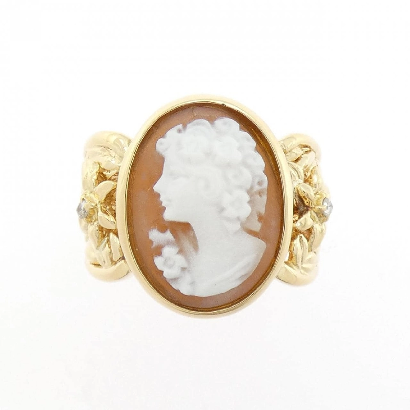 Nhẫn Shell Cameo K18YG - Hàng hiệu Authentic 854325
