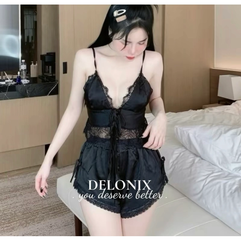 Set đồ ngủ viền ren sexy 522381