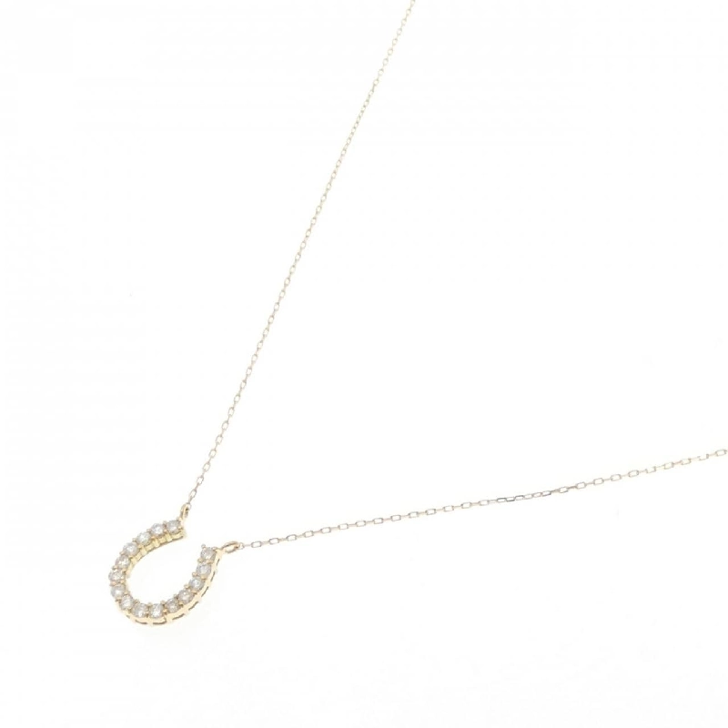 Dây chuyền kim cương hình móng ngựa K18YG 0.20CT - Hàng hiệu Chính hãng 860028